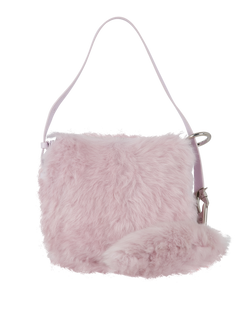 Small Knight Bag, Leather/Faux Fur, Lilac, MII, DB/B, 4*
